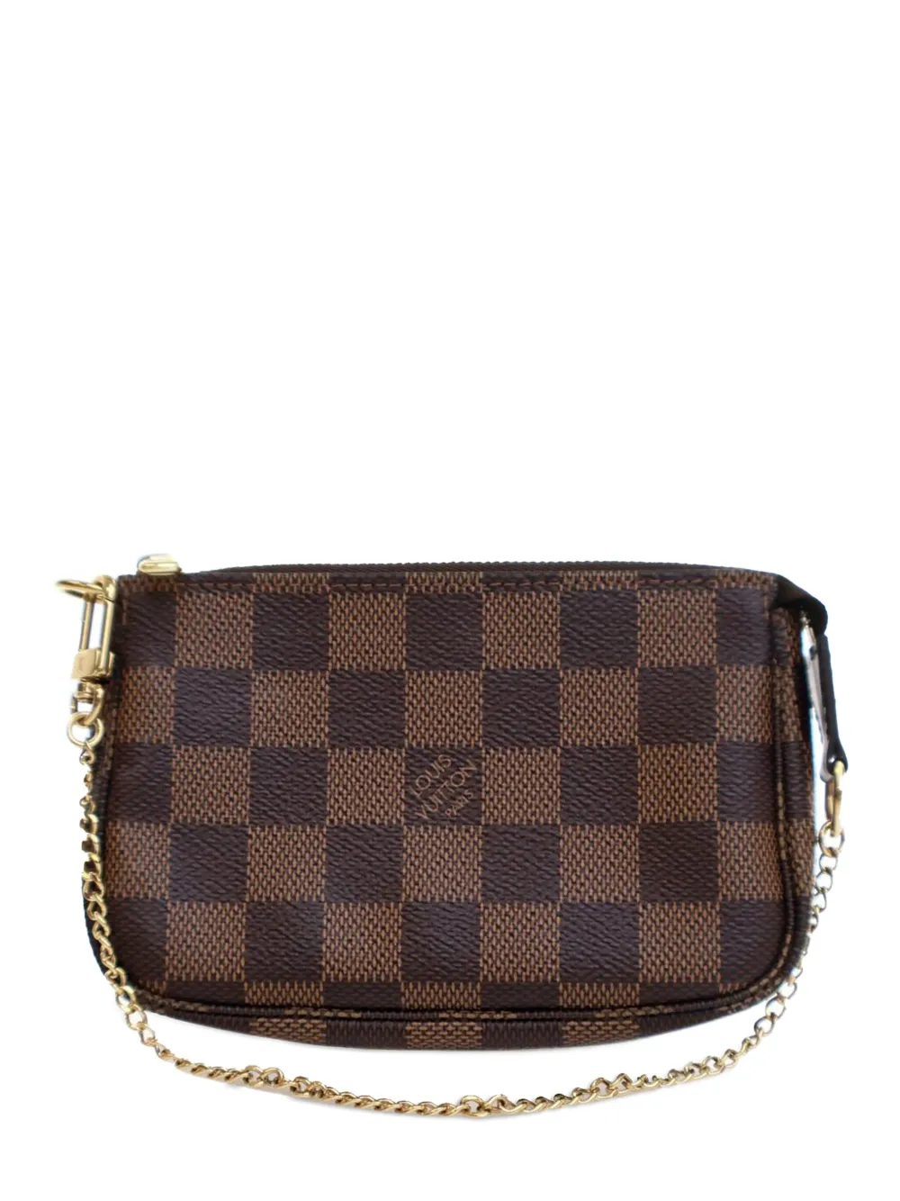 Louis Vuitton Pre-Owned 2019 Damier Ebene Mini Pochette Accessoires Louis Vuitton Pre-Owned 2019 Damier Ebene Mini Pochette Accessoires