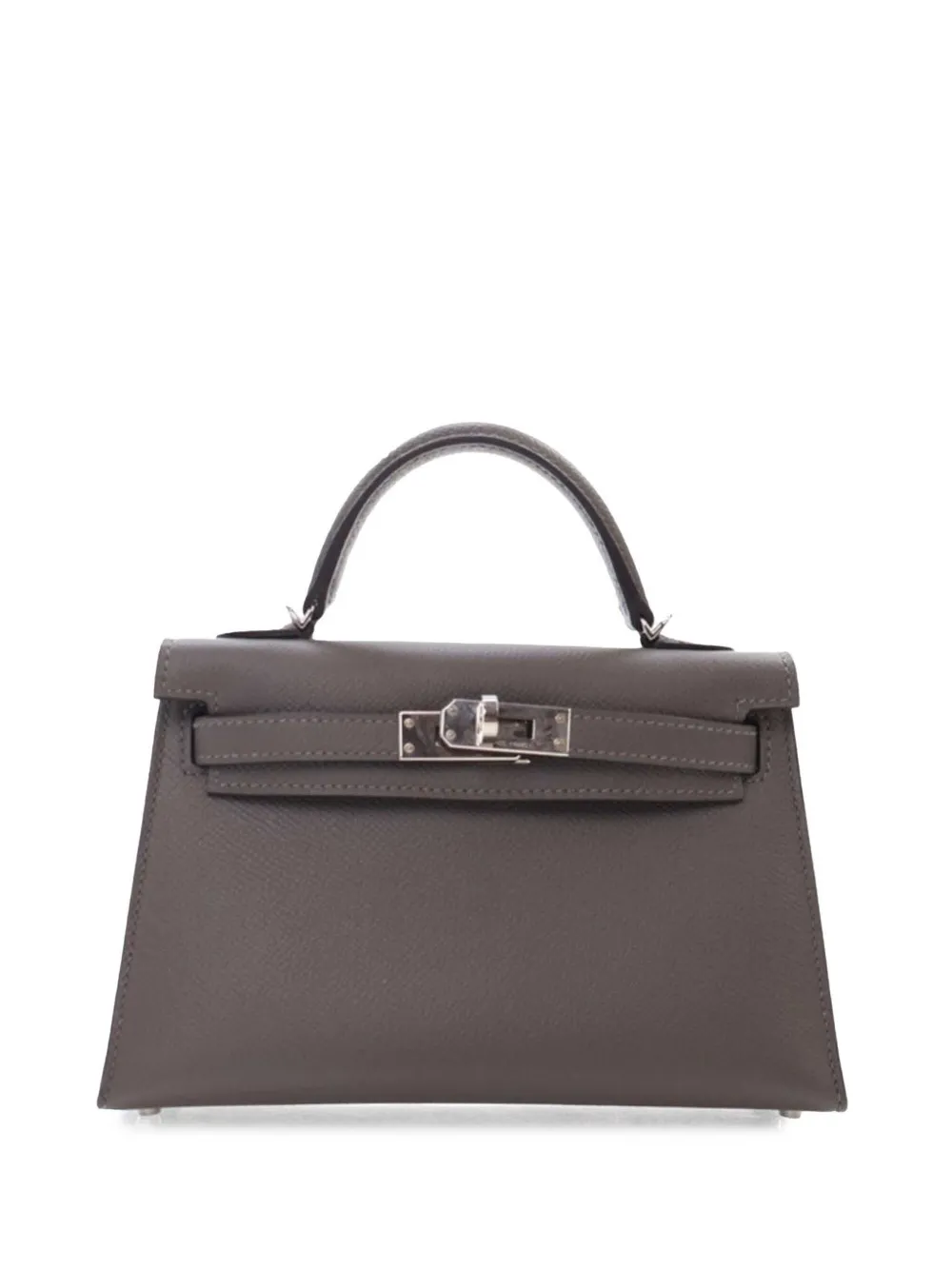 Hermès Pre-Owned 2022 Mini Epsom Kelly II Sellier 20 satchel - グレー Hermès Pre-Owned 2022 Mini Epsom Kelly II Sellier 20 satchel - グレー