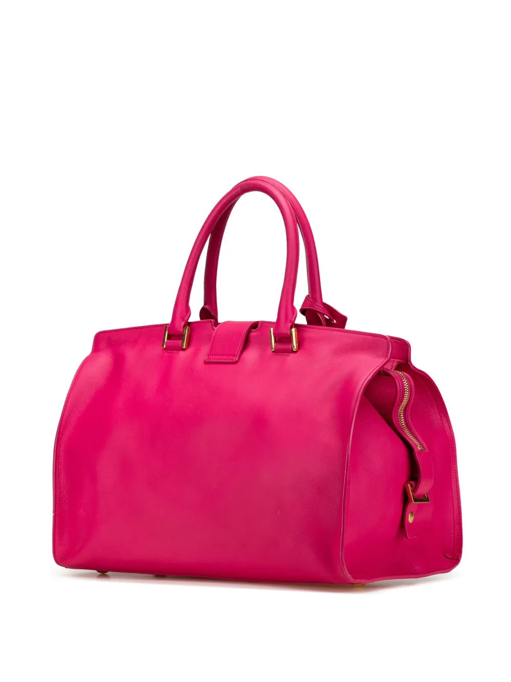 Pre-owned Saint Laurent 2014 Small Calfskin Cabas Chyc Satchel