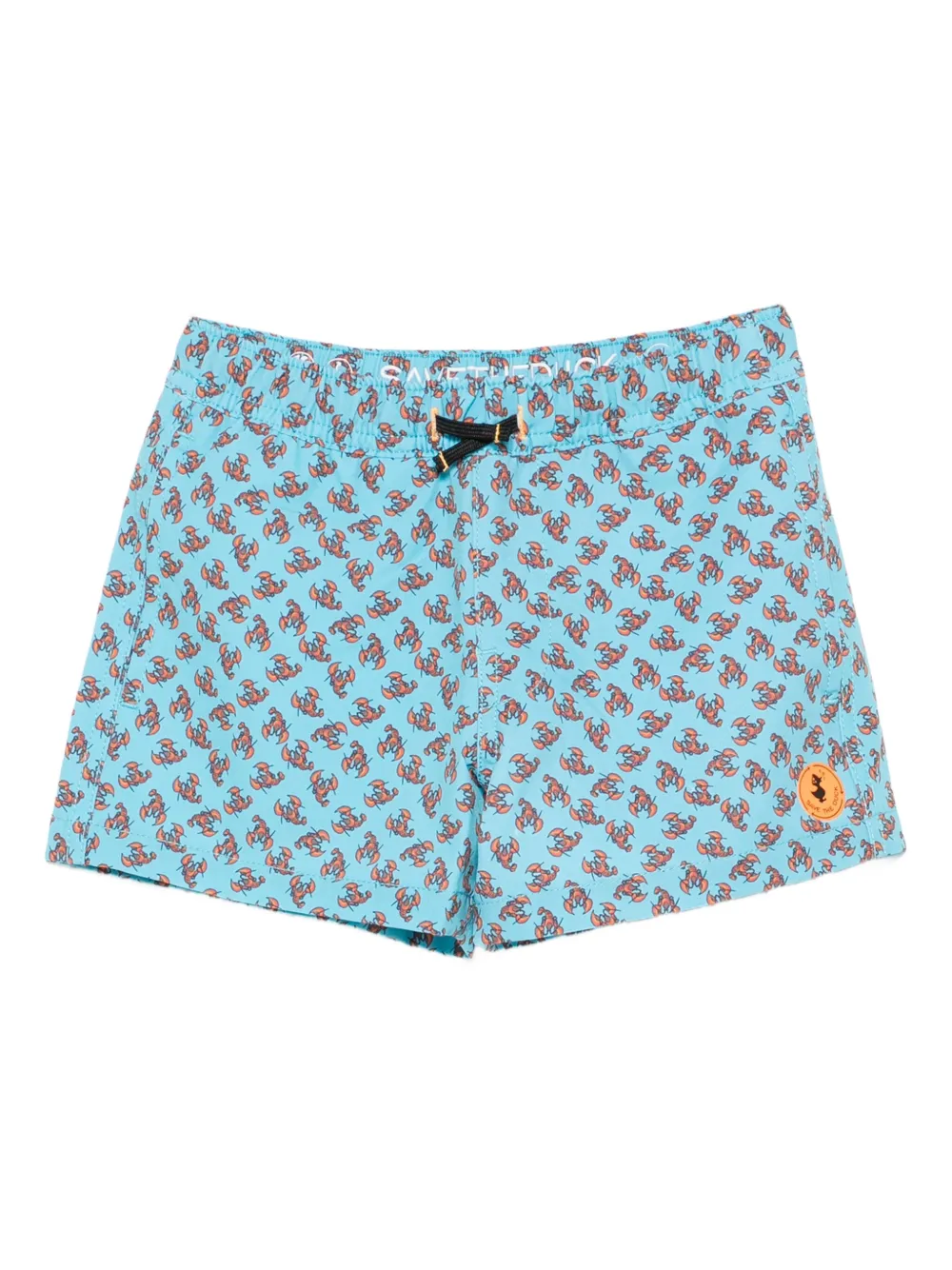 Save The Duck Kids lobster all-over print swim shorts - ブルー Save The Duck Kids lobster all-over print swim shorts - ブルー