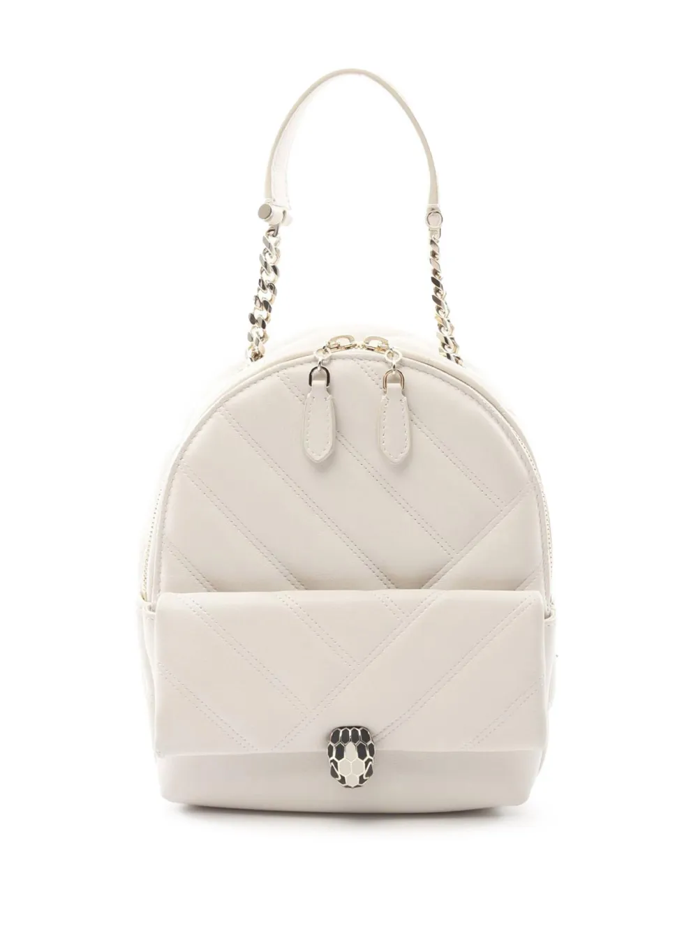 Pre-owned Bvlgari 2010-2024 Leather Serpenti Cabochon Backpack