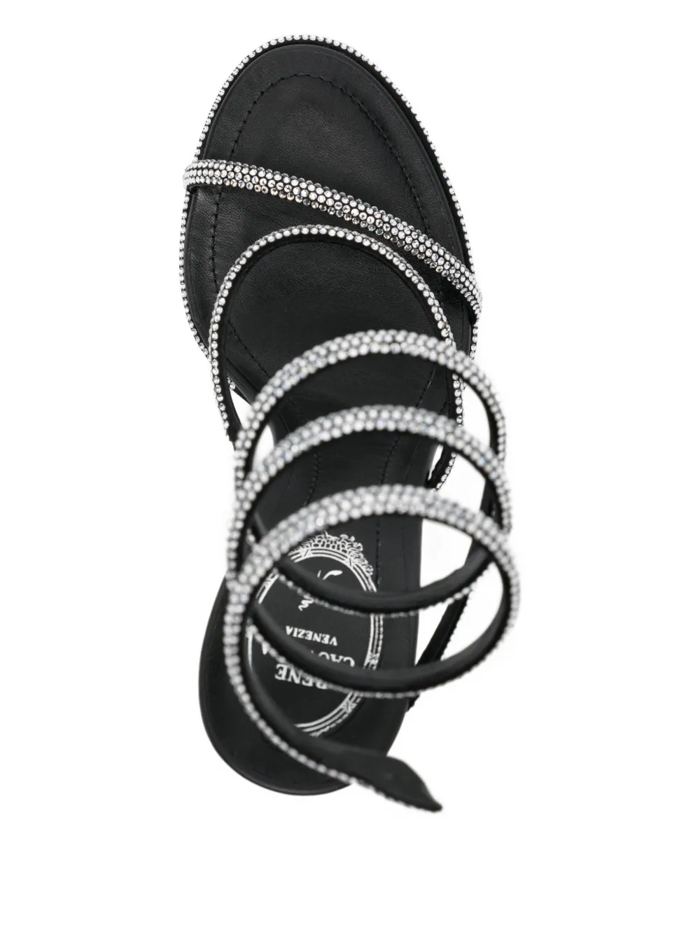 René Caovilla 110mm Cleo sandals Black