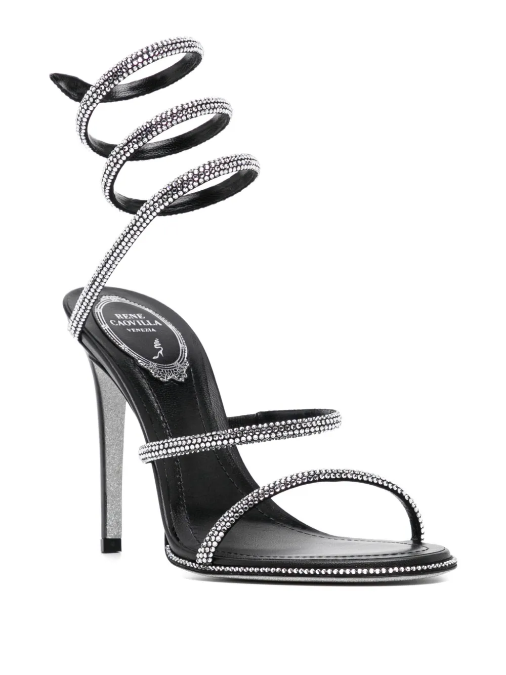 René Caovilla 110mm Cleo sandals Black