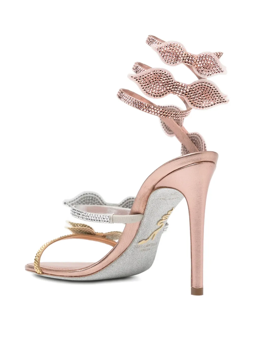 René Caovilla Papillon sandals Beige