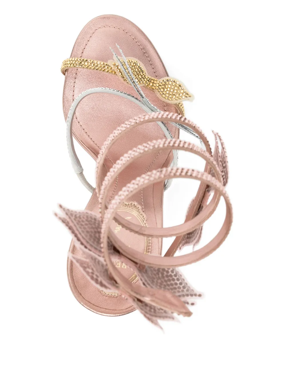 René Caovilla Papillon sandals Beige
