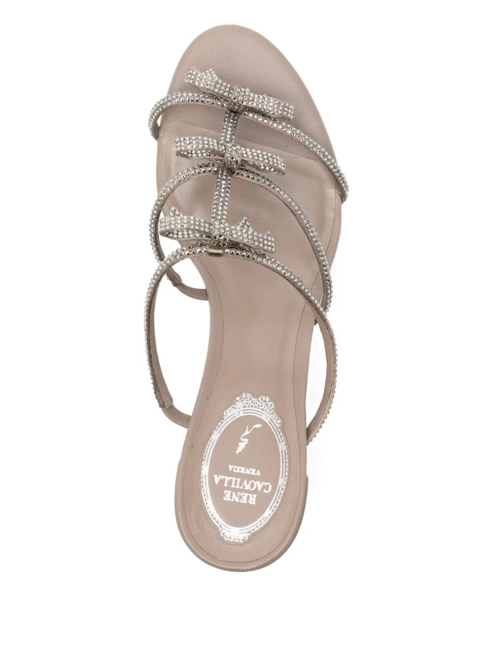 René Caovilla 75mm Caterina sandals Neutrals