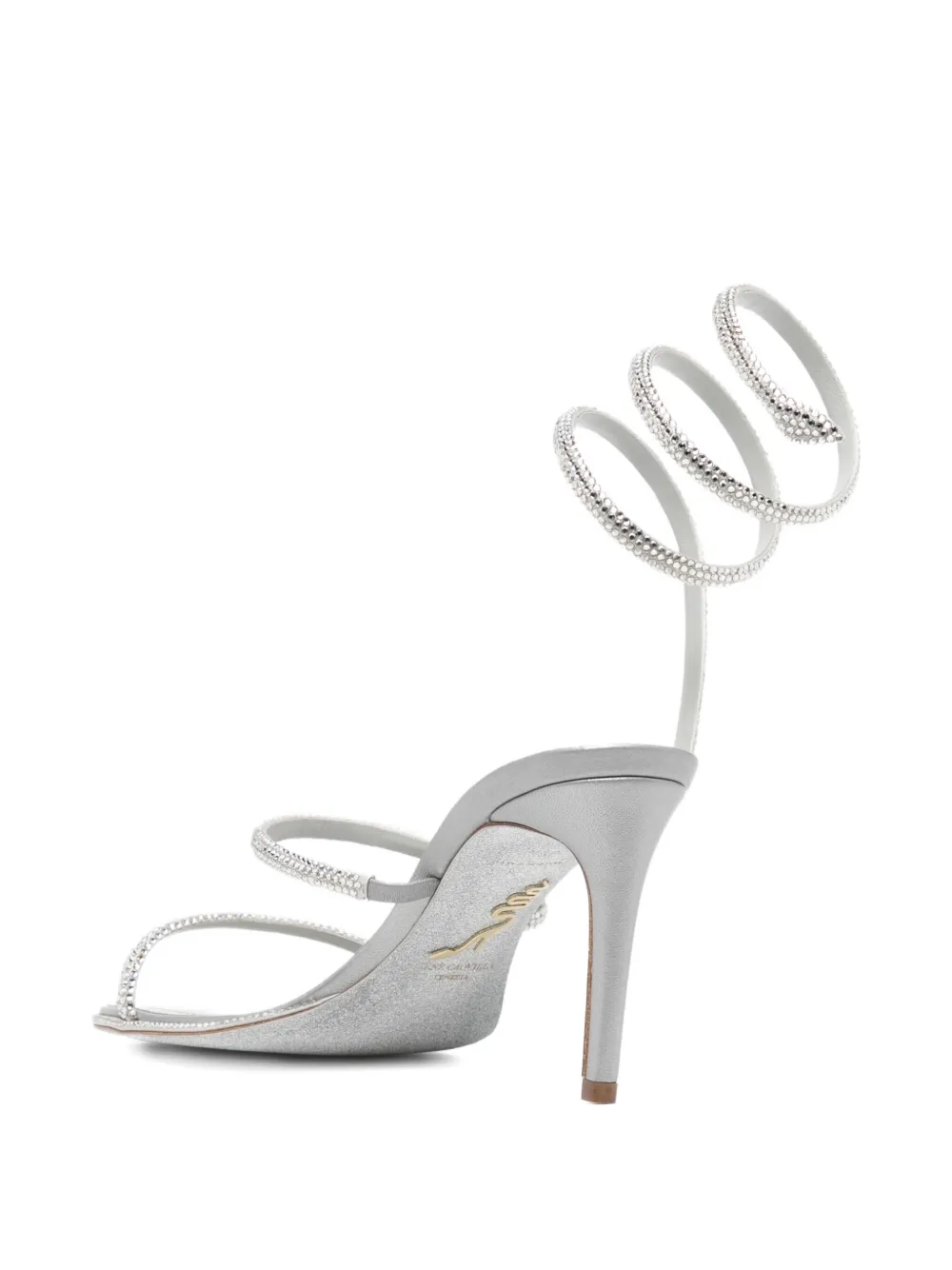 René Caovilla 100mm Cleo sandals Silver
