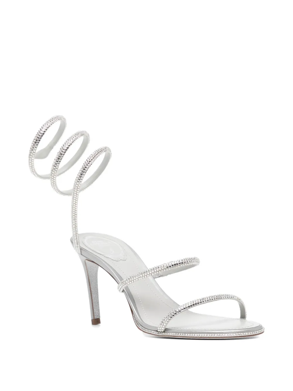 René Caovilla 100mm Cleo sandals Silver