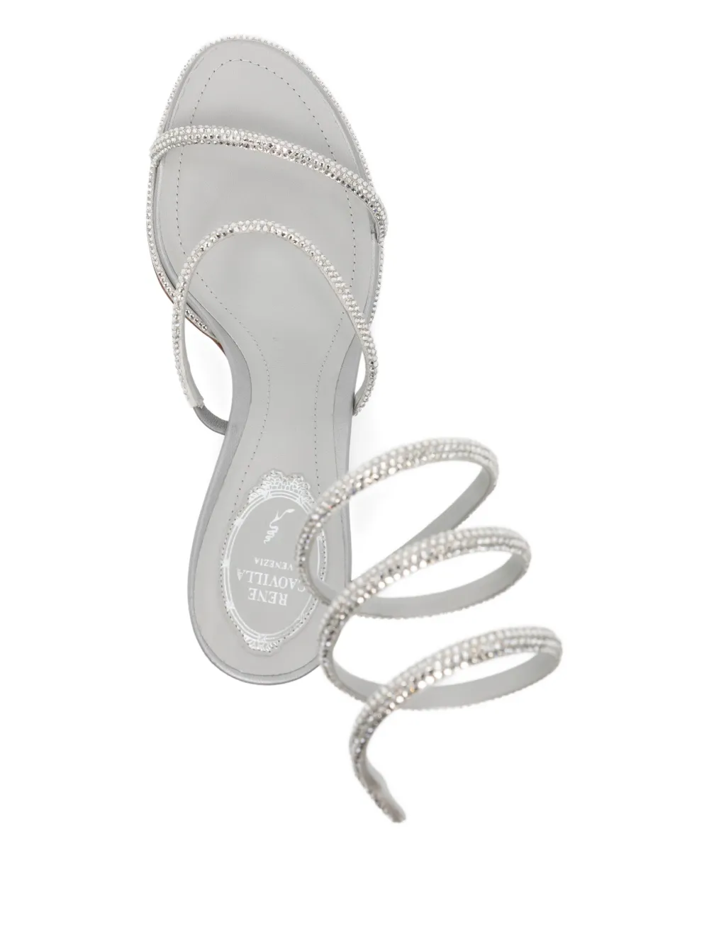 René Caovilla 100mm Cleo sandals Silver
