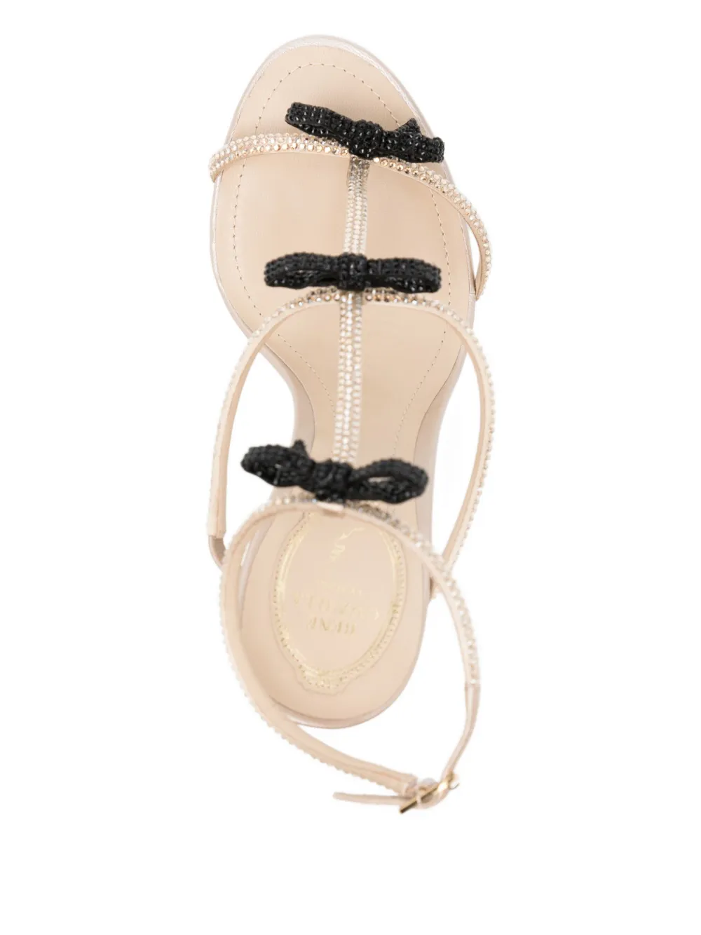 René Caovilla 105mm Caterina sandals Neutrals