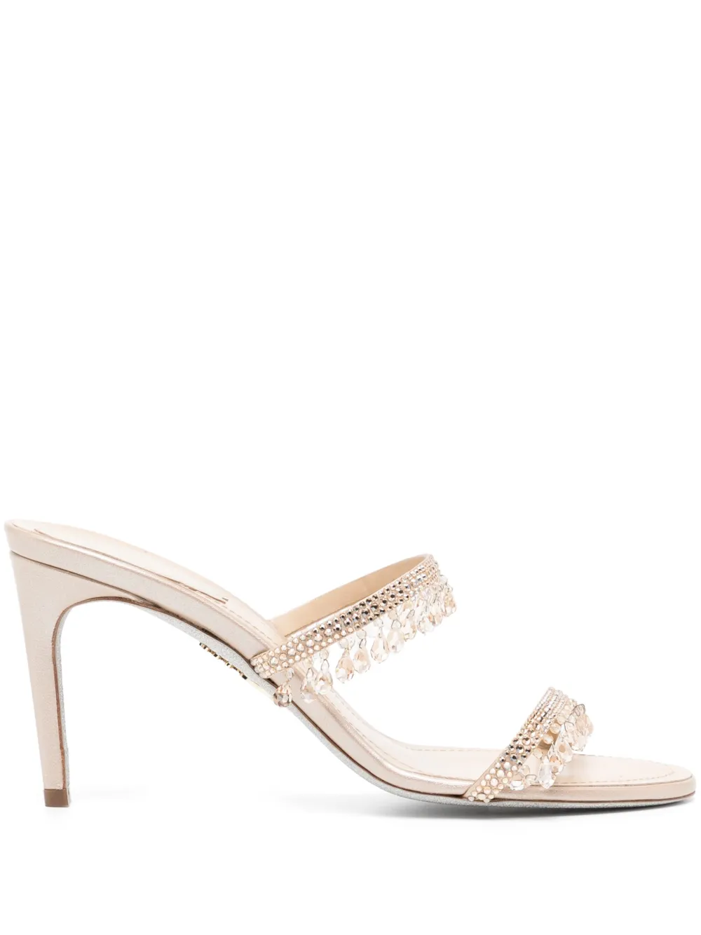 René Caovilla 90mm chandelier sandals Neutrals