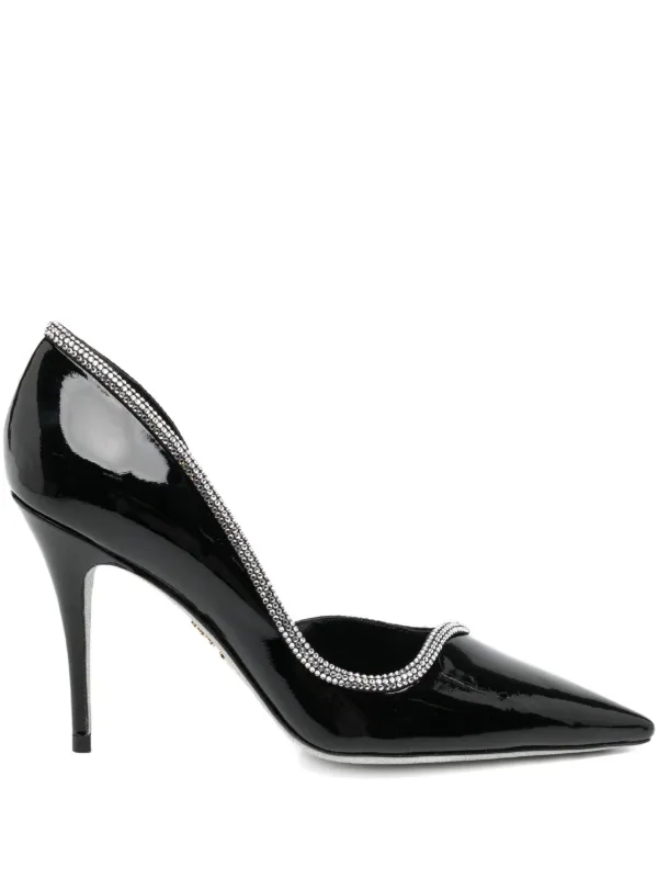 René Caovilla Onda 100mm パンプス | ブラック | FARFETCH JP