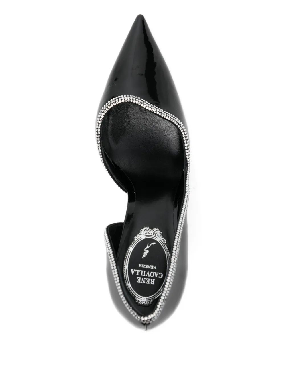 René Caovilla 100mm Onda pumps Black