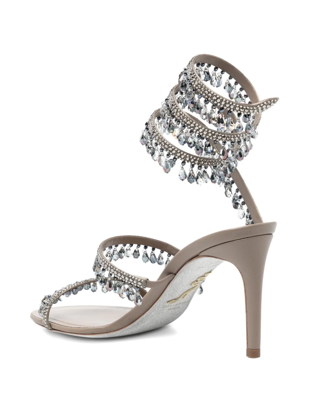 René Caovilla Chandelier sandals Neutrals