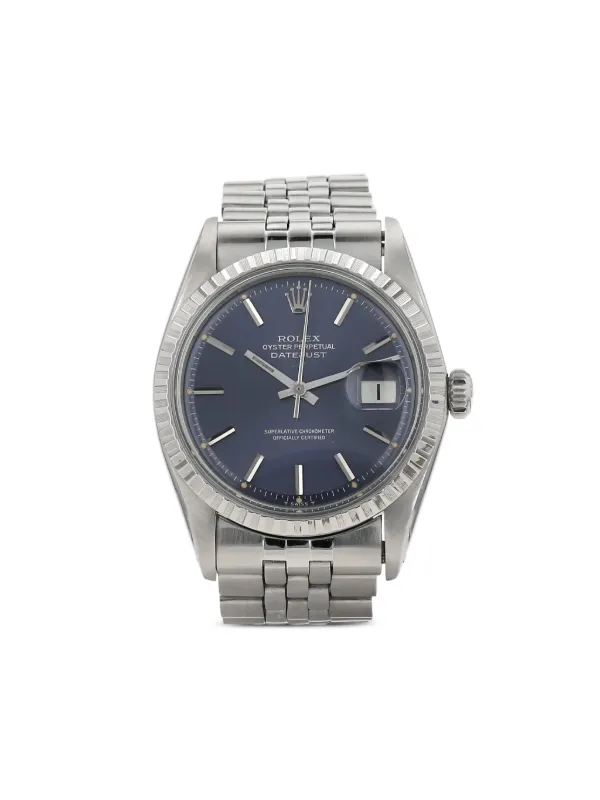Rolex 1973 Datejust 36mm Blue FARFETCH JO