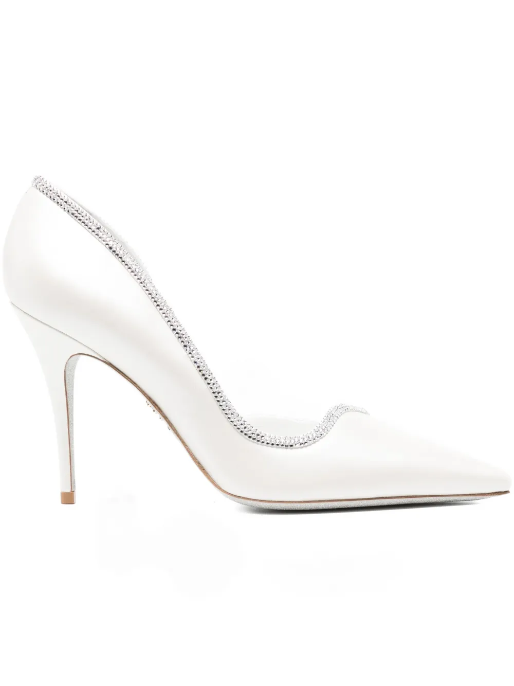 René Caovilla 105 Mm Onda Pumps In White