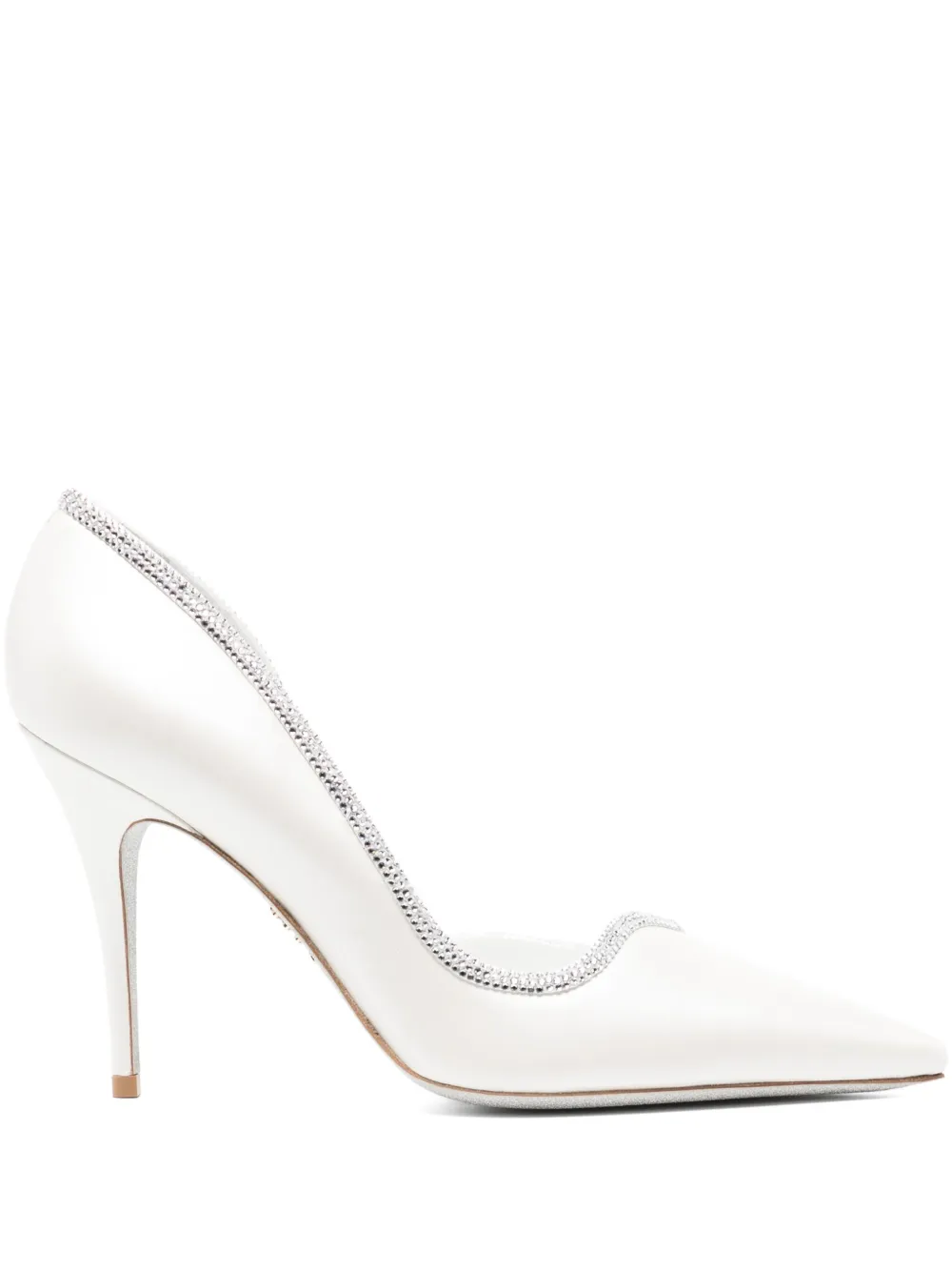 René Caovilla 105 mm Onda pumps White