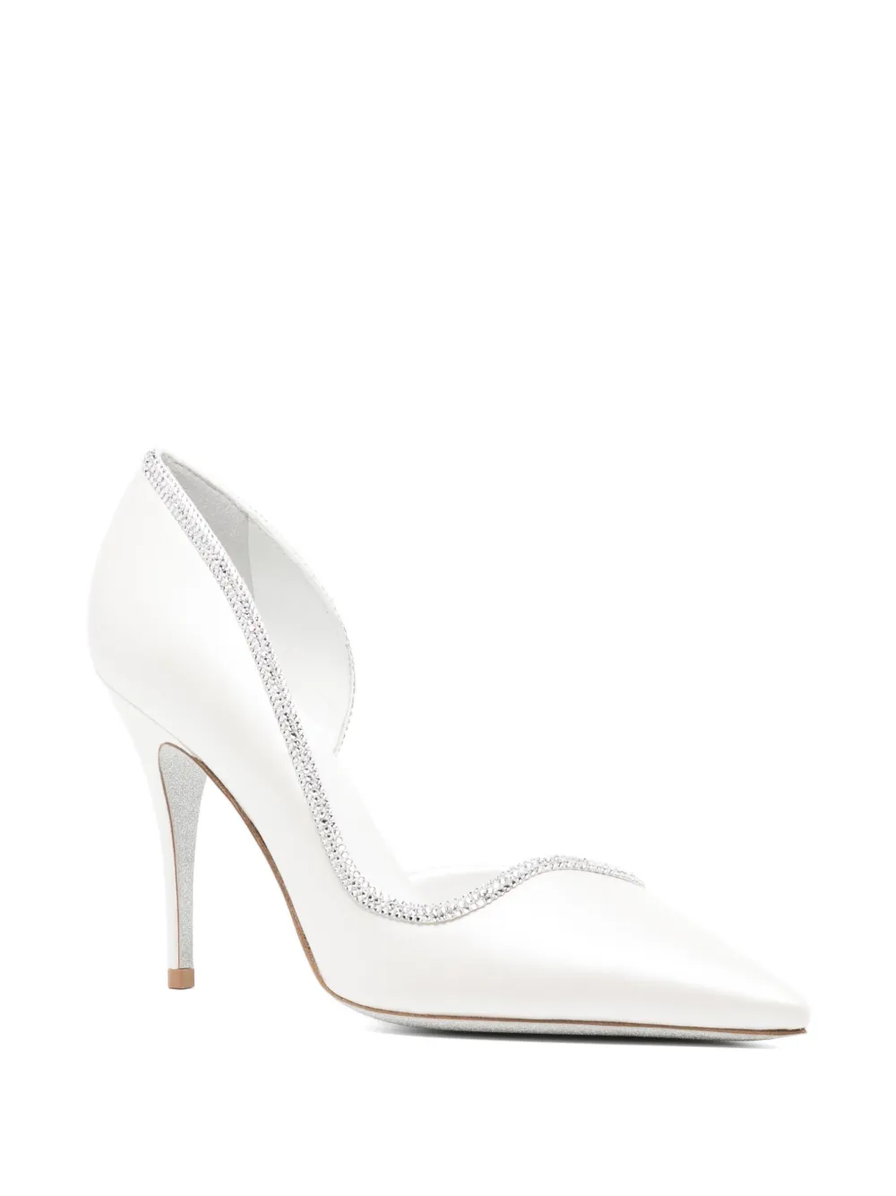 René Caovilla 105 mm Onda pumps White