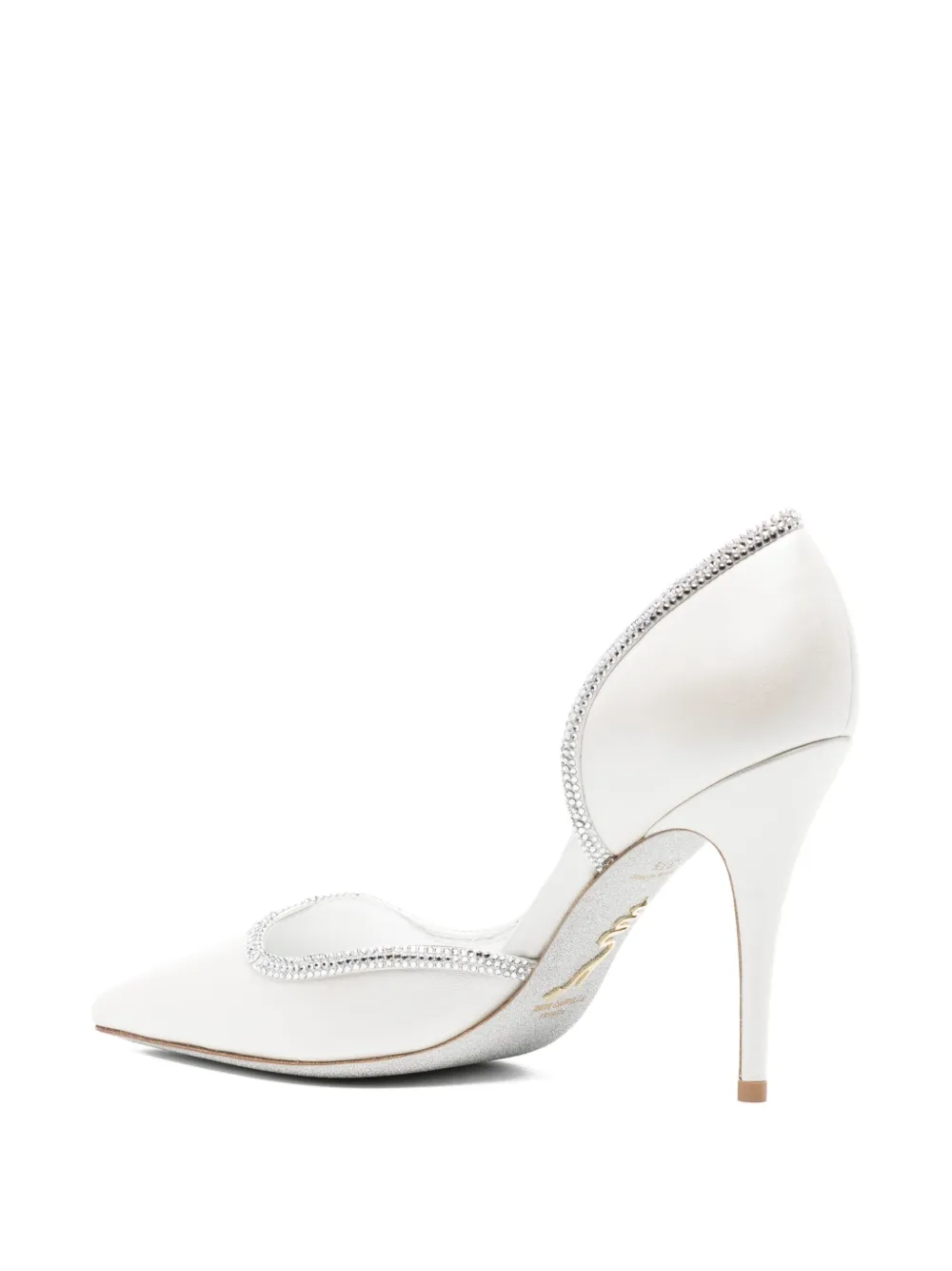 René Caovilla 105 mm Onda pumps White