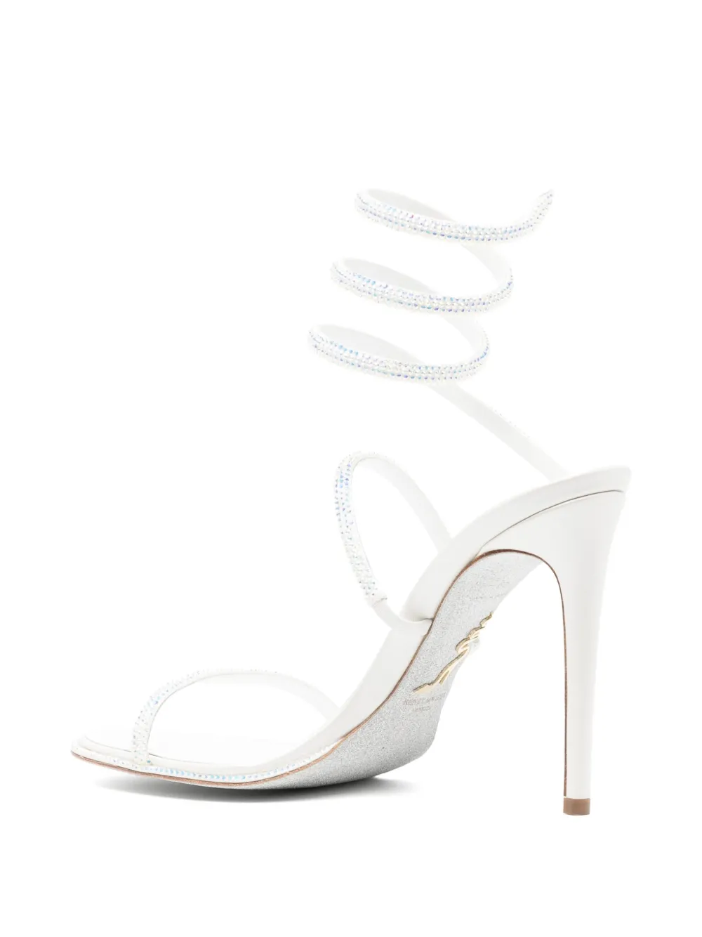 René Caovilla 120mm Cleo sandals White