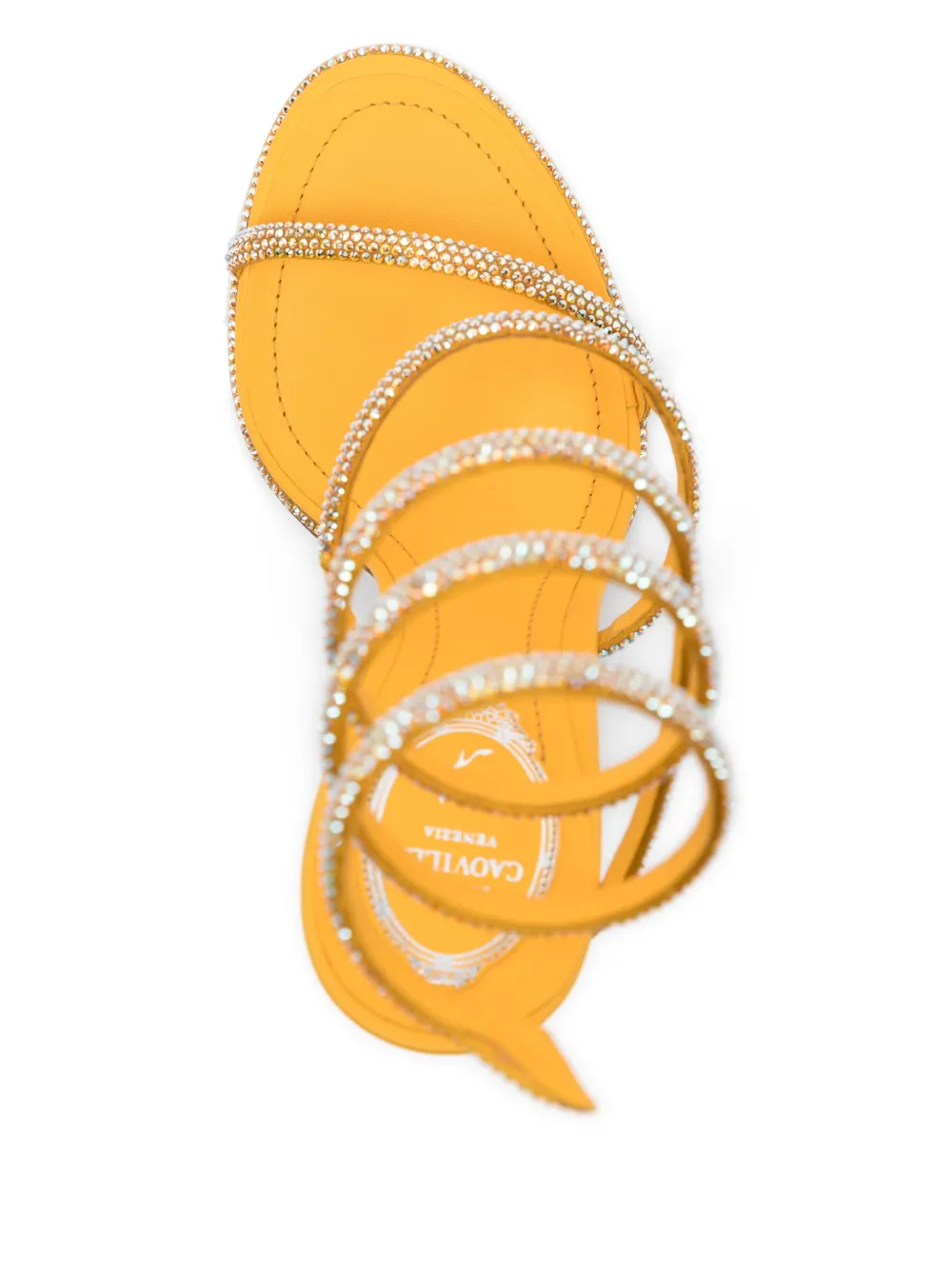 René Caovilla 110mm Cleo sandals Yellow