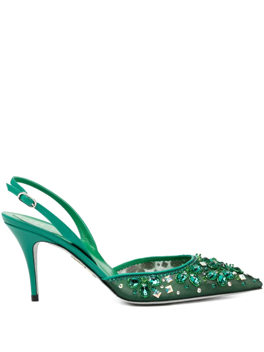 René Caovilla 80mm Cinderella pumps | Green | Image 1