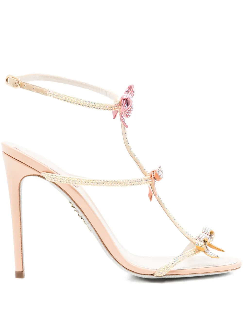 René Caovilla 110mm Caterina Sandals In Neutral