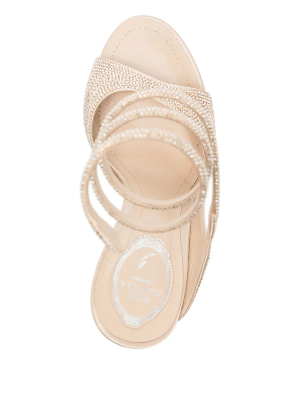 René Caovilla 110mm Audrey sandals Neutrals