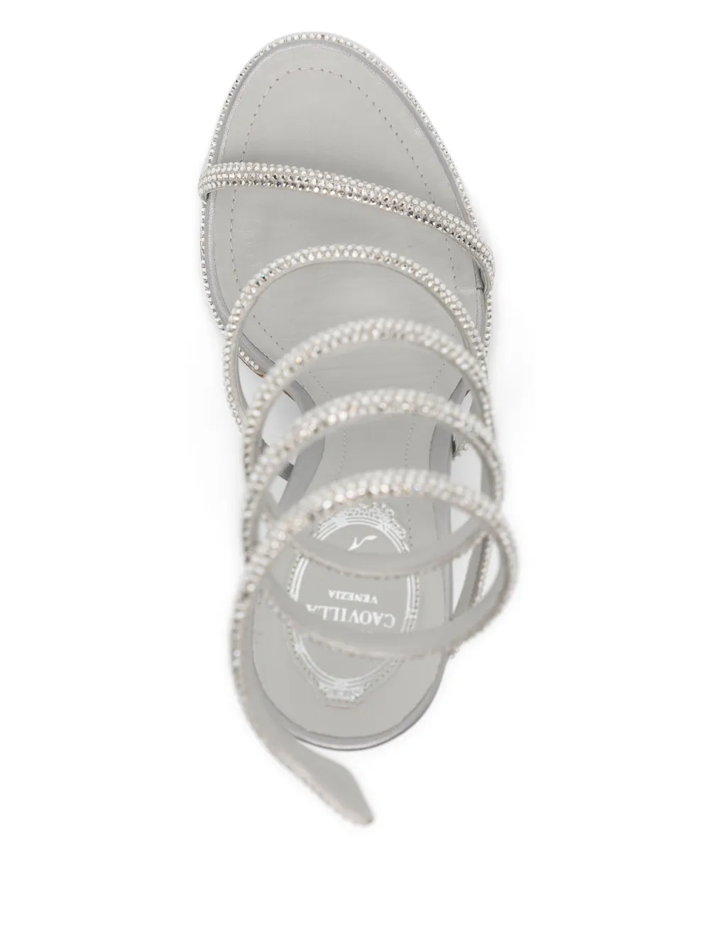 René Caovilla 110mm Cleo sandals Grey
