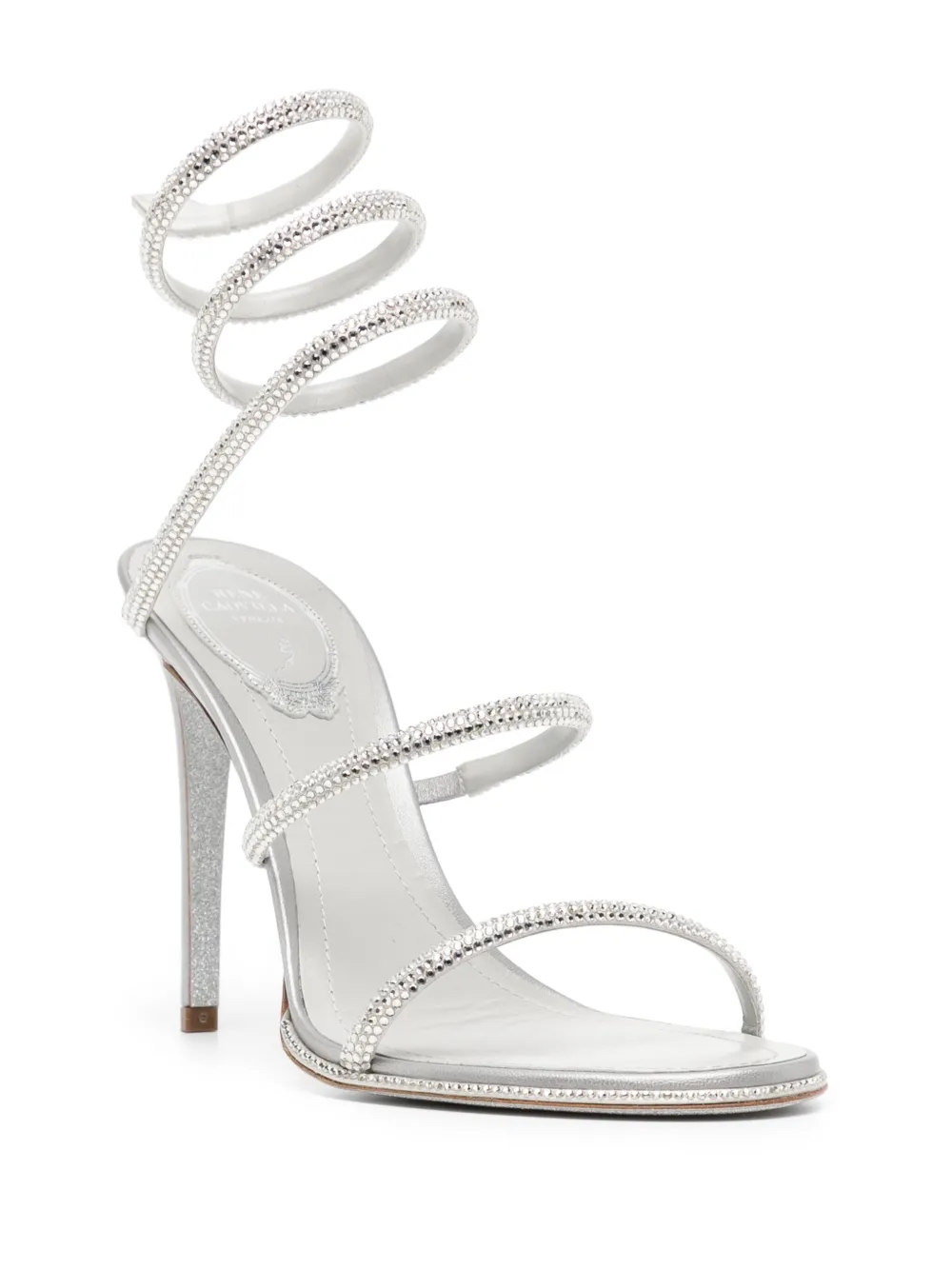 René Caovilla 110mm Cleo sandals Grey