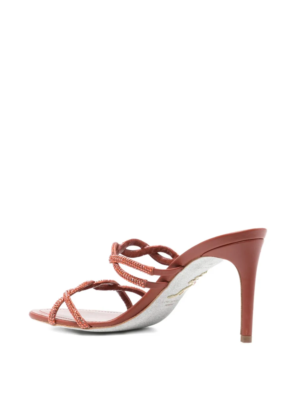 René Caovilla Braid sandalen Bruin