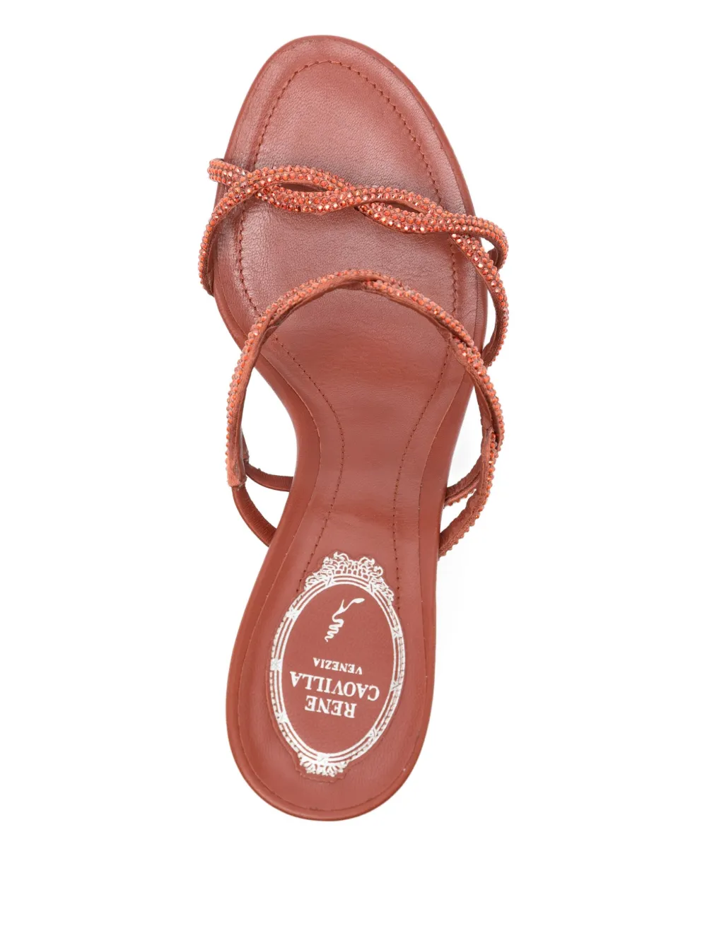 René Caovilla Braid sandalen Bruin