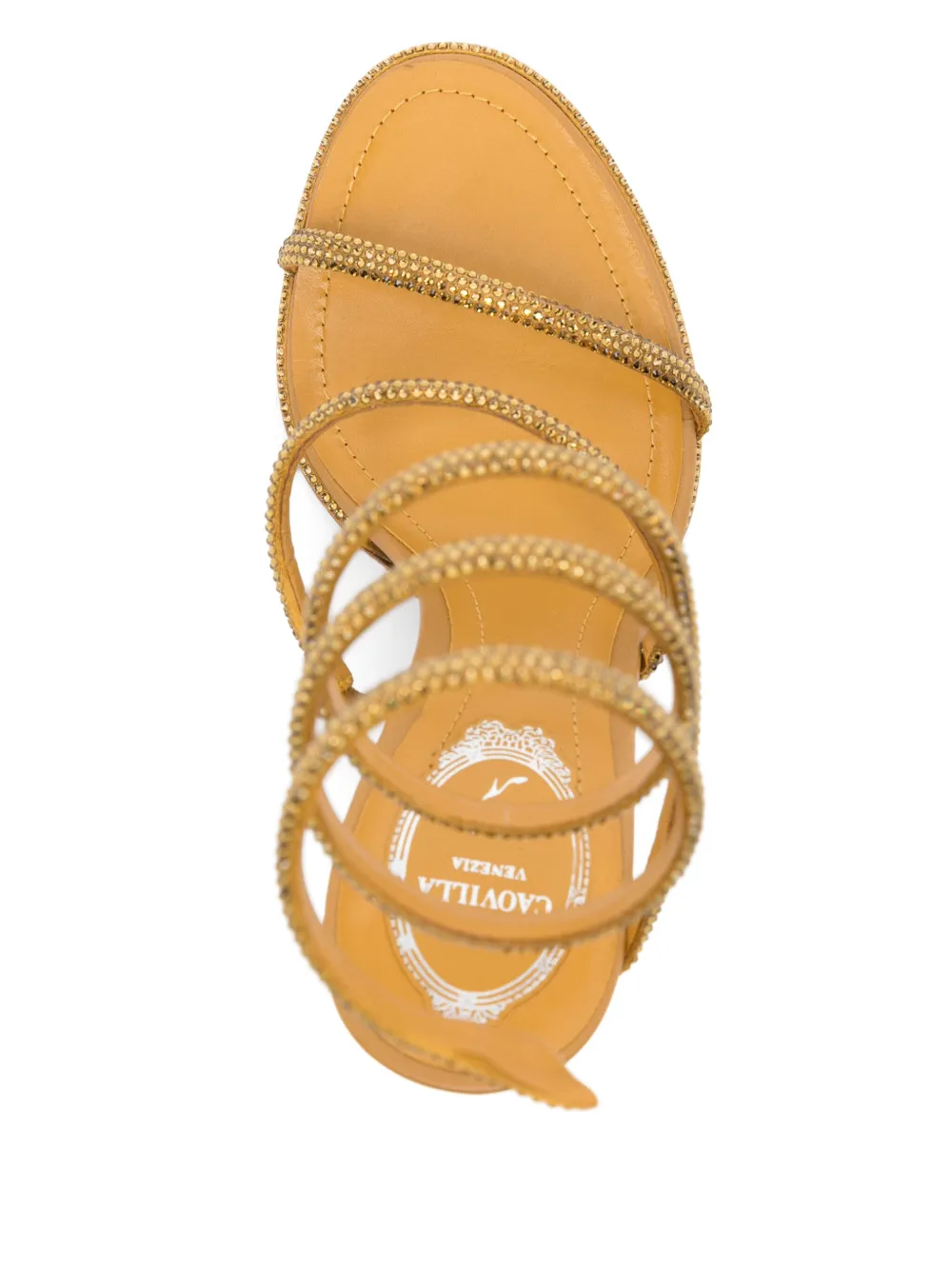 René Caovilla 110 mm Cleo sandalen Bruin