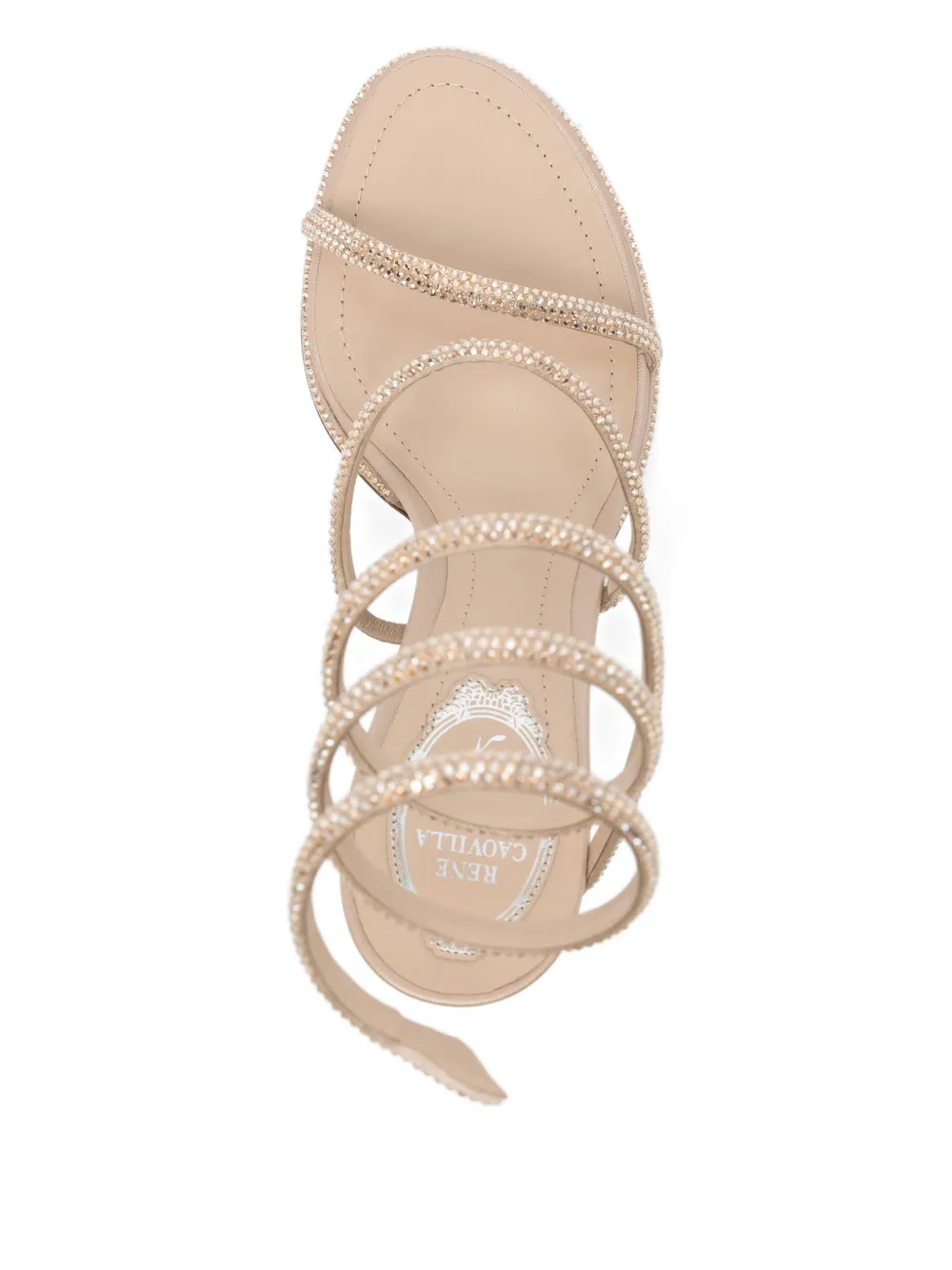 René Caovilla 100mm Cleo sandals Neutrals