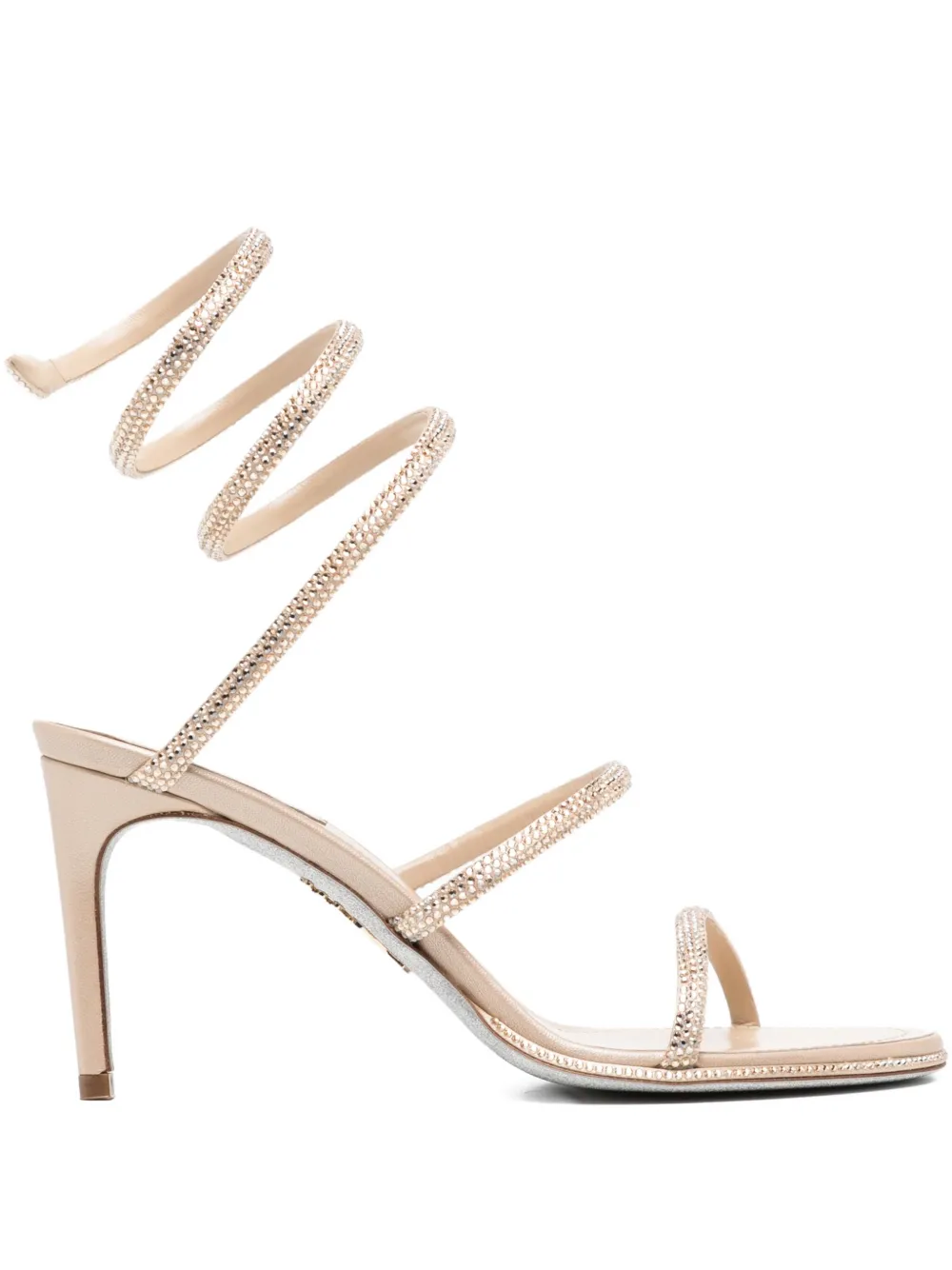 René Caovilla 100mm Cleo sandals Neutrals