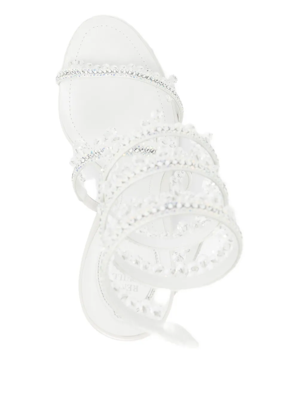 René Caovilla 105mm Chandelier sandalen Wit