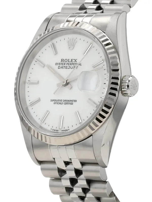 Rolex 1997 Oyster Perpetual Datejust 36mm White FARFETCH PH