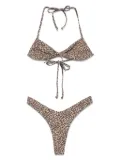 Frankies Bikinis leopard-print bikini set - Neutrals
