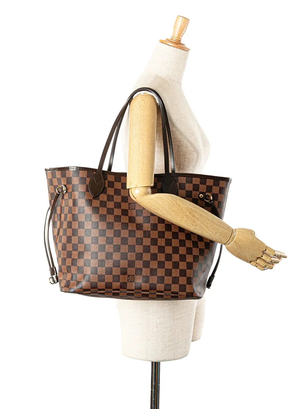 Louis Vuitton Pre-Owned 2015 Damier Ebene Neverfull MM tote bag | Pre-Owned | Image 2