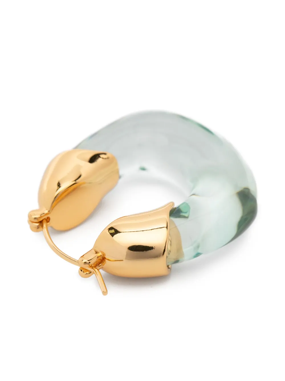 Lizzie Fortunato Mini Organic Hoops Earrings In Blue