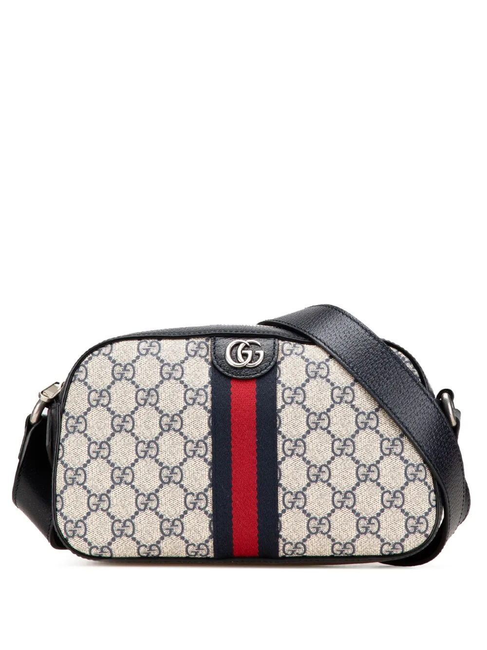 Gucci Pre-Owned 2016-2024 スモール GGスプリーム テクスチャード ダラー カーフスキン ウェブ オフィディア Gucci Pre-Owned 2016-2024 スモール GGスプリーム テクスチャード ダラー カーフスキン ウェブ オフィディア