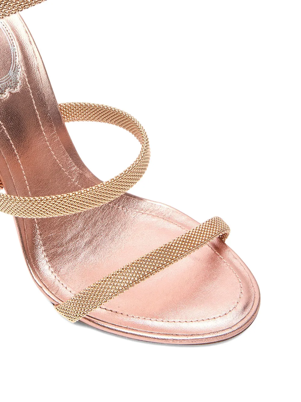 René Caovilla Juniper 105 mm sandalen Goud