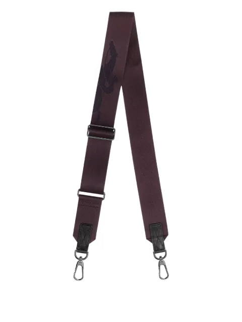 Longchamp logo-printed adjustable shoulder strap