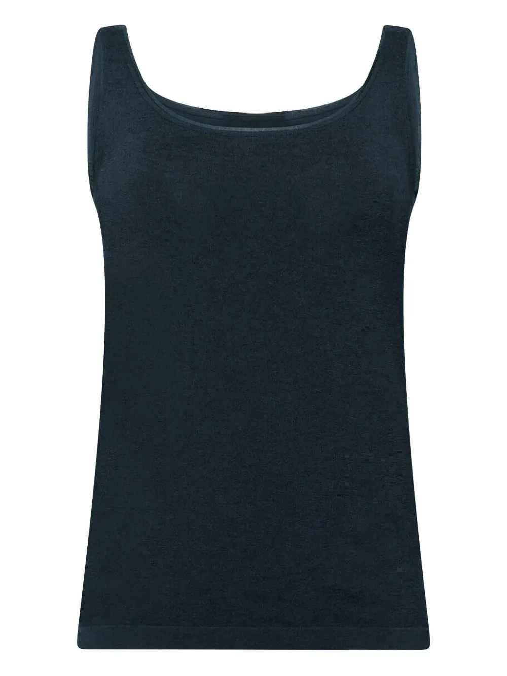 scoop-neck sleeveless top