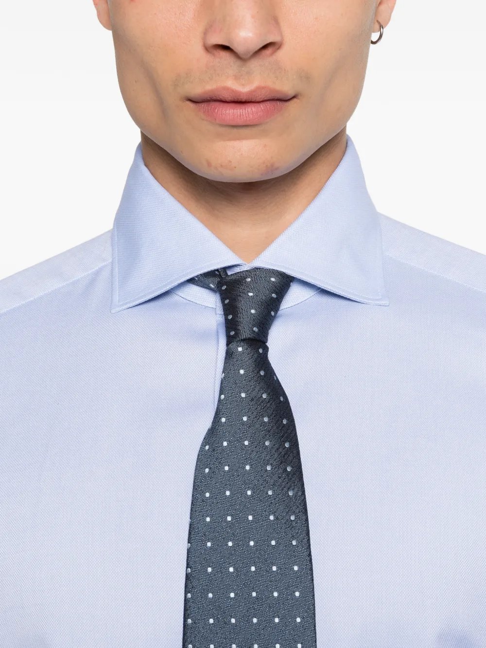 Zegna Linnen overhemd Blauw