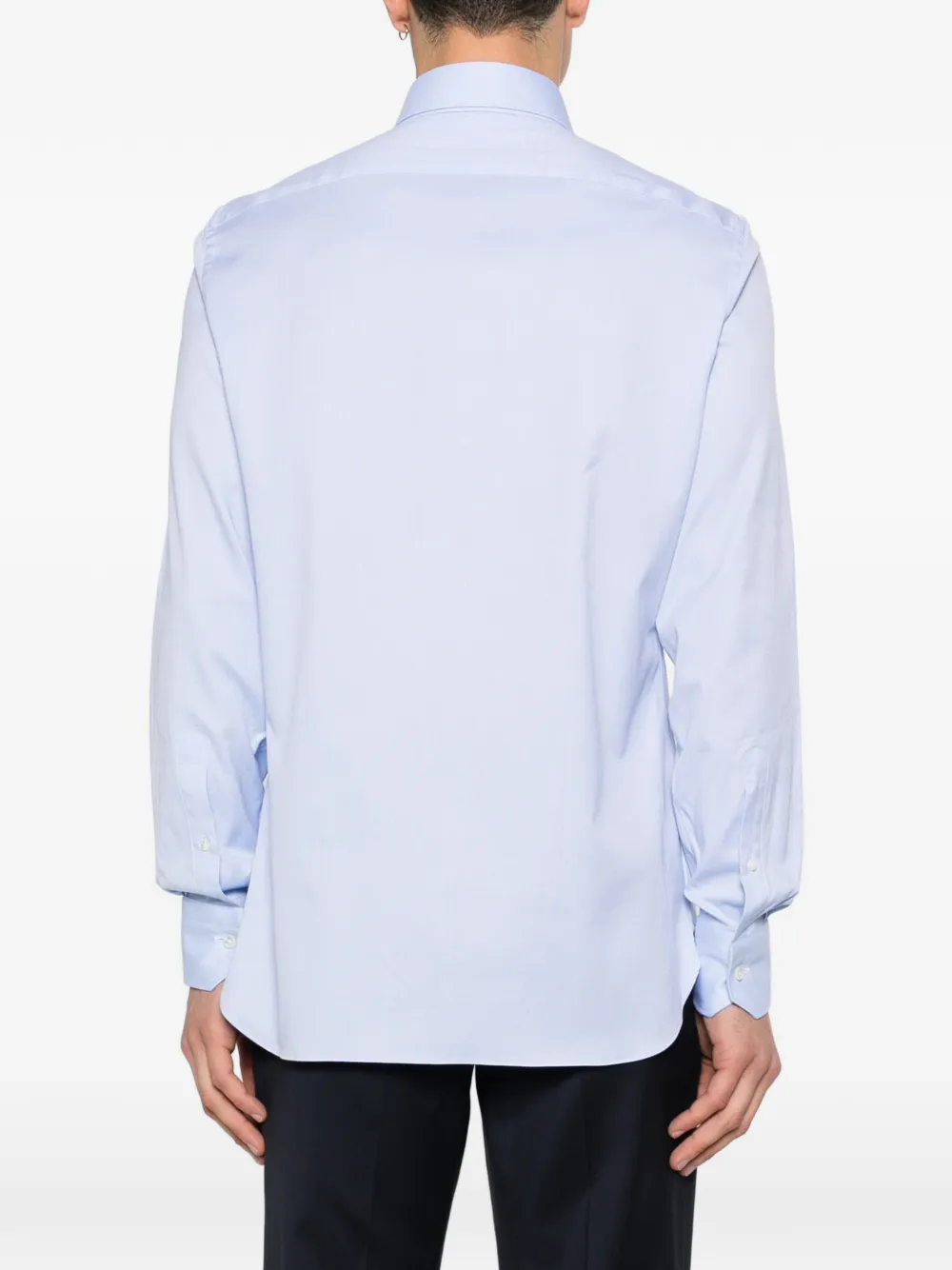 Zegna Linnen overhemd Blauw