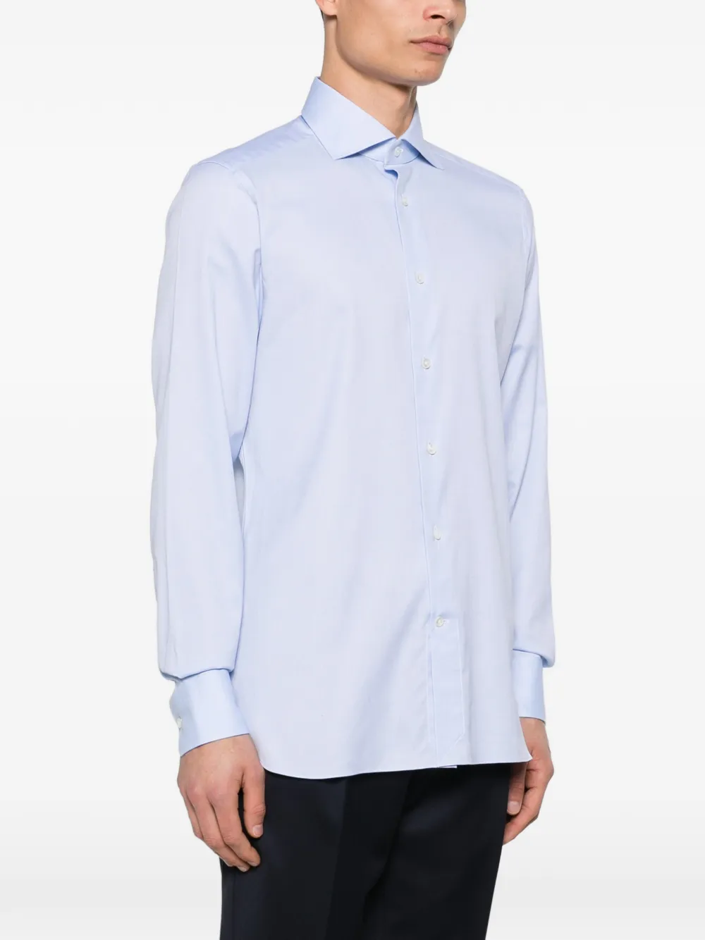 Zegna Linnen overhemd Blauw