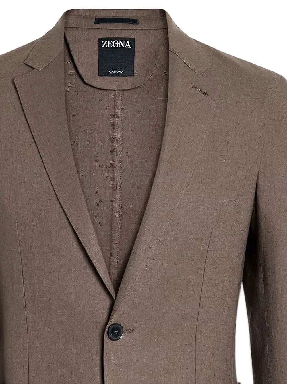 Zegna Two-button Patch-pocket Blazer In Brown