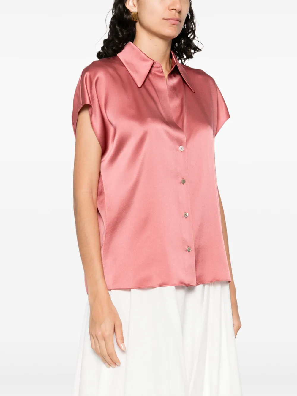 Vince Zijden blouse Roze