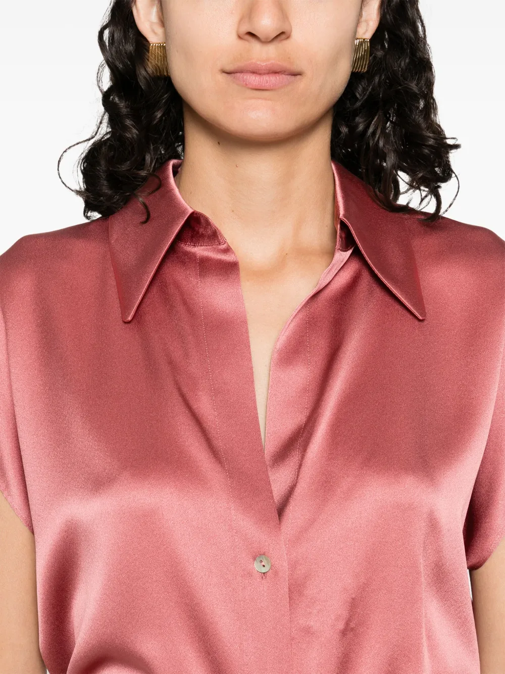 Vince Zijden blouse Roze